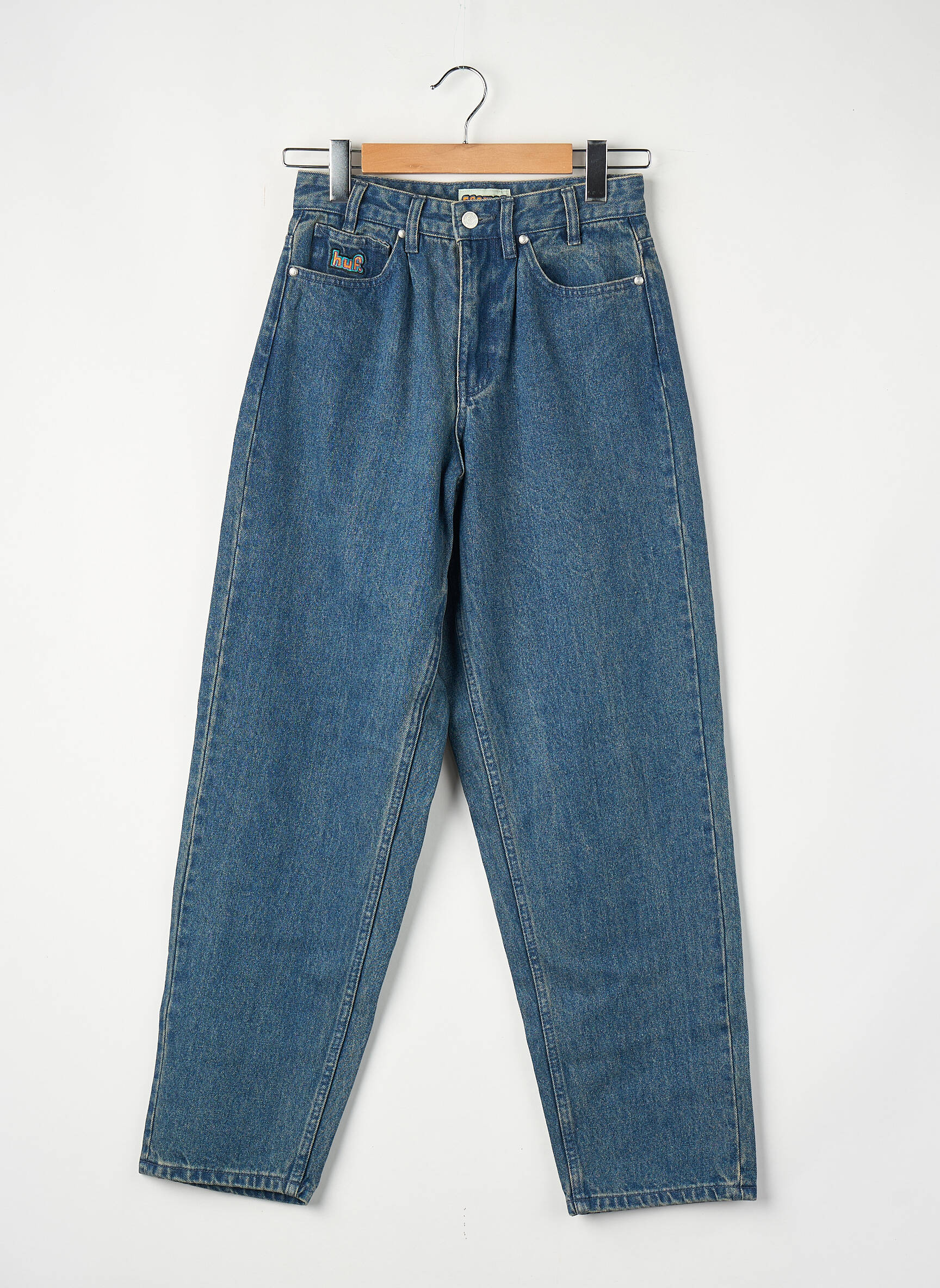 Jeans coupe droite bleu HUF homme