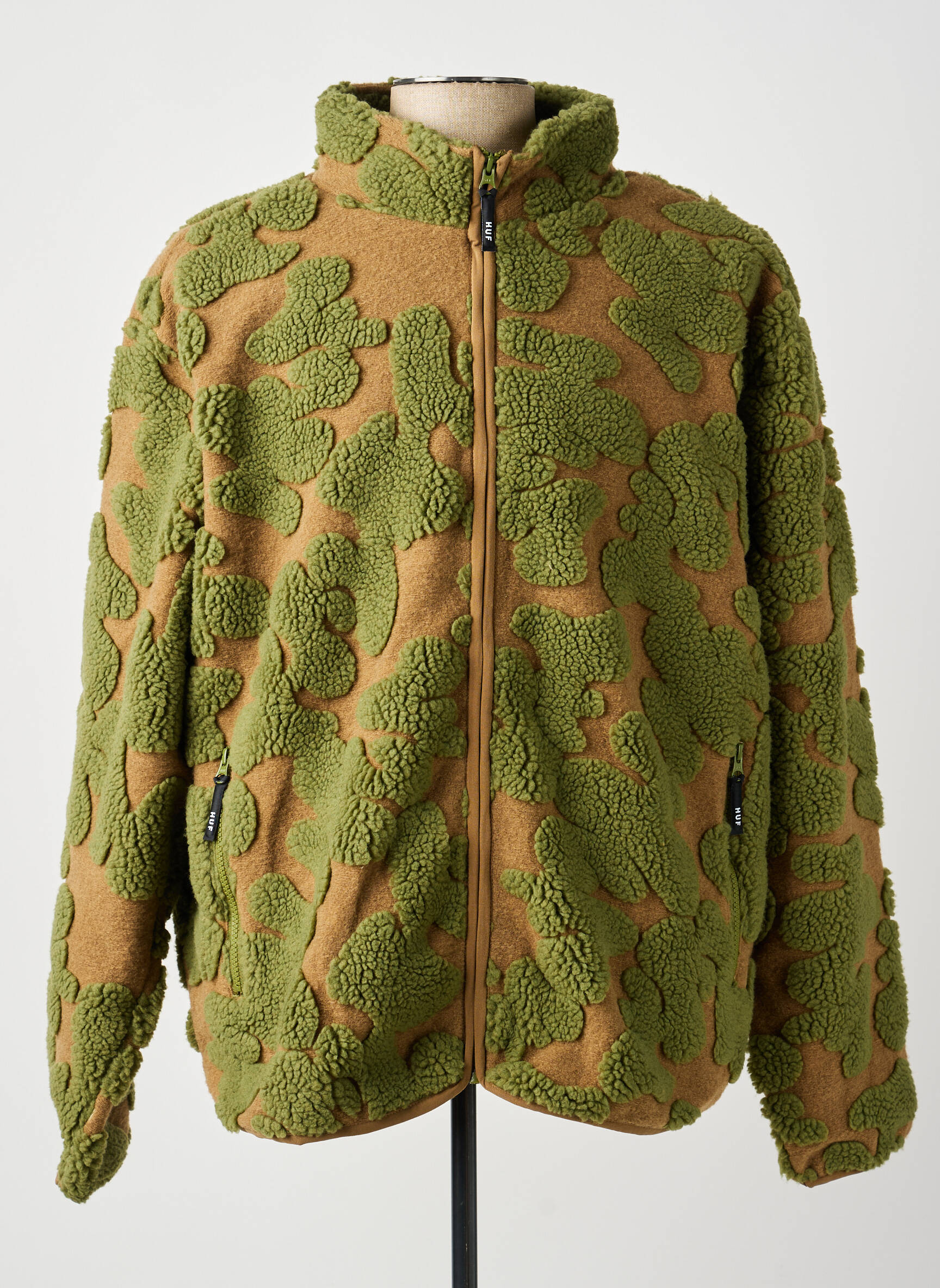 Polaire vert HUF homme