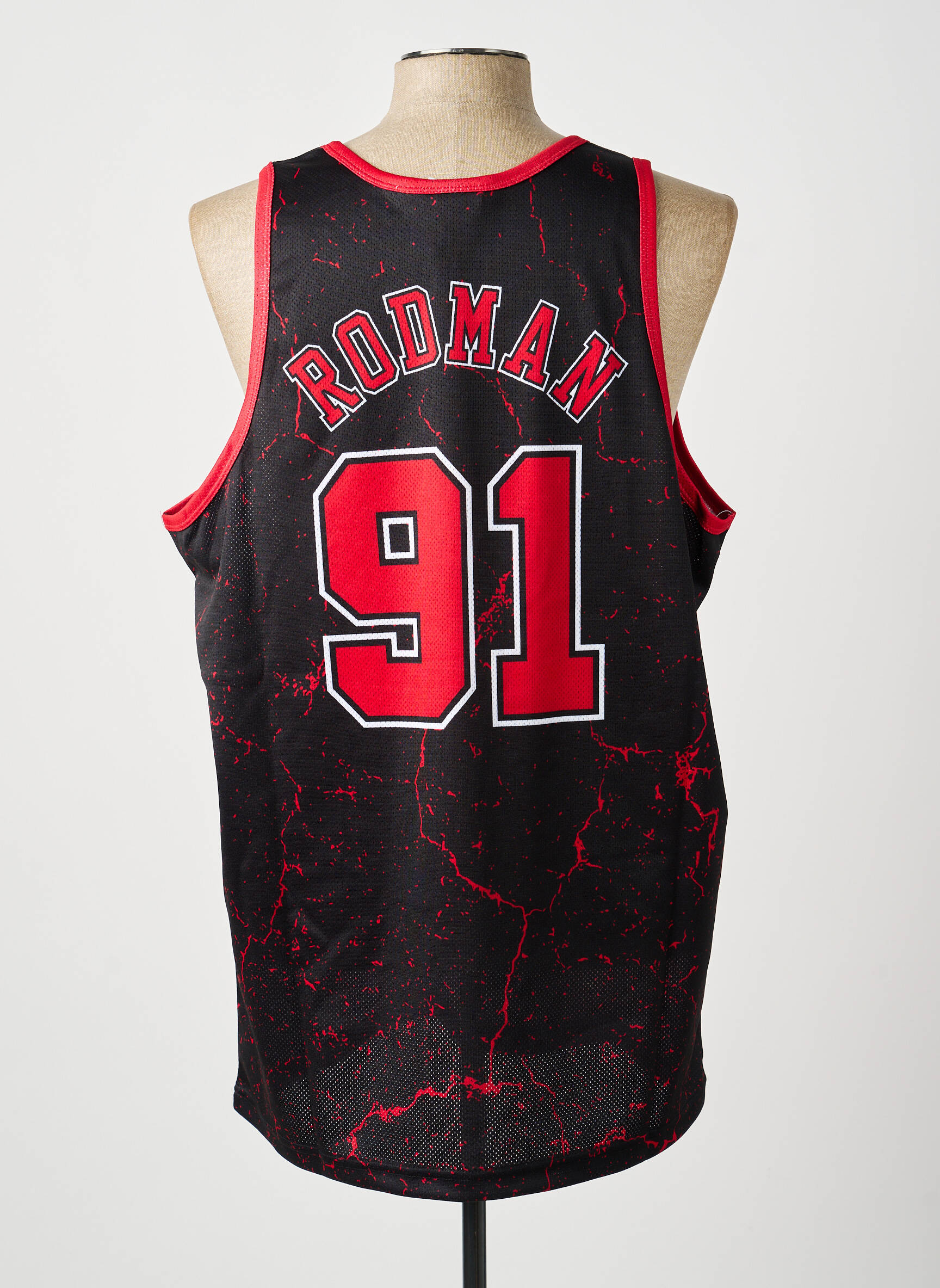 Débardeur rouge MITCHELL AND NESS homme