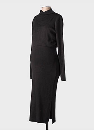 Robe mi-longue noir NOPPIES femme