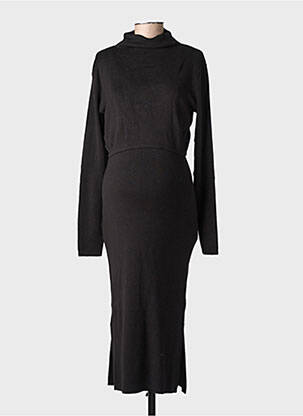 Robe mi-longue noir NOPPIES femme