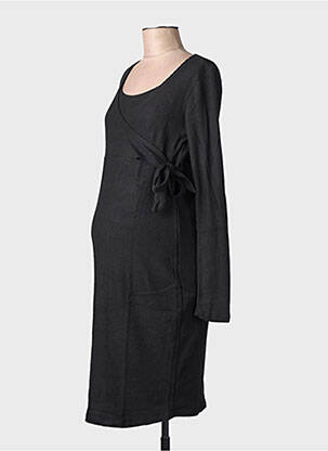 Robe mi-longue noir NOPPIES femme