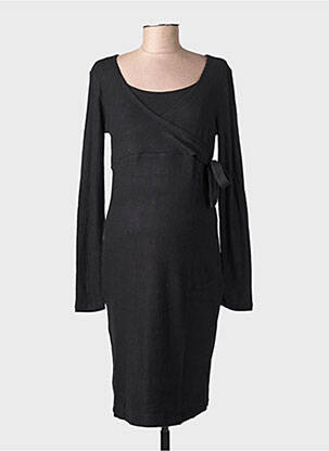 Robe mi-longue noir NOPPIES femme