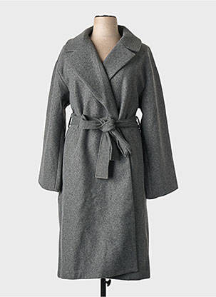 Manteau long gris GINA TRICOT femme