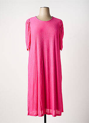 Robe mi-longue rose EVOKED VILA femme