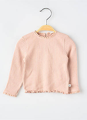 T-shirt rose THE NEW SOCIETY fille