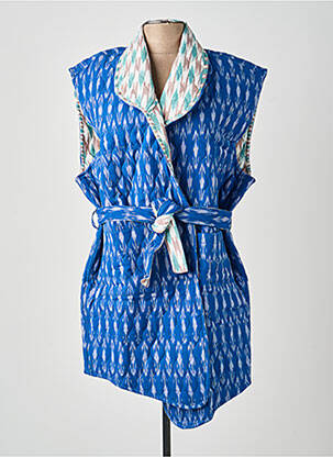 Veste kimono bleu V.DE.VINSTER femme