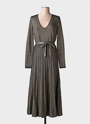 Robe mi-longue noir TWINSET femme