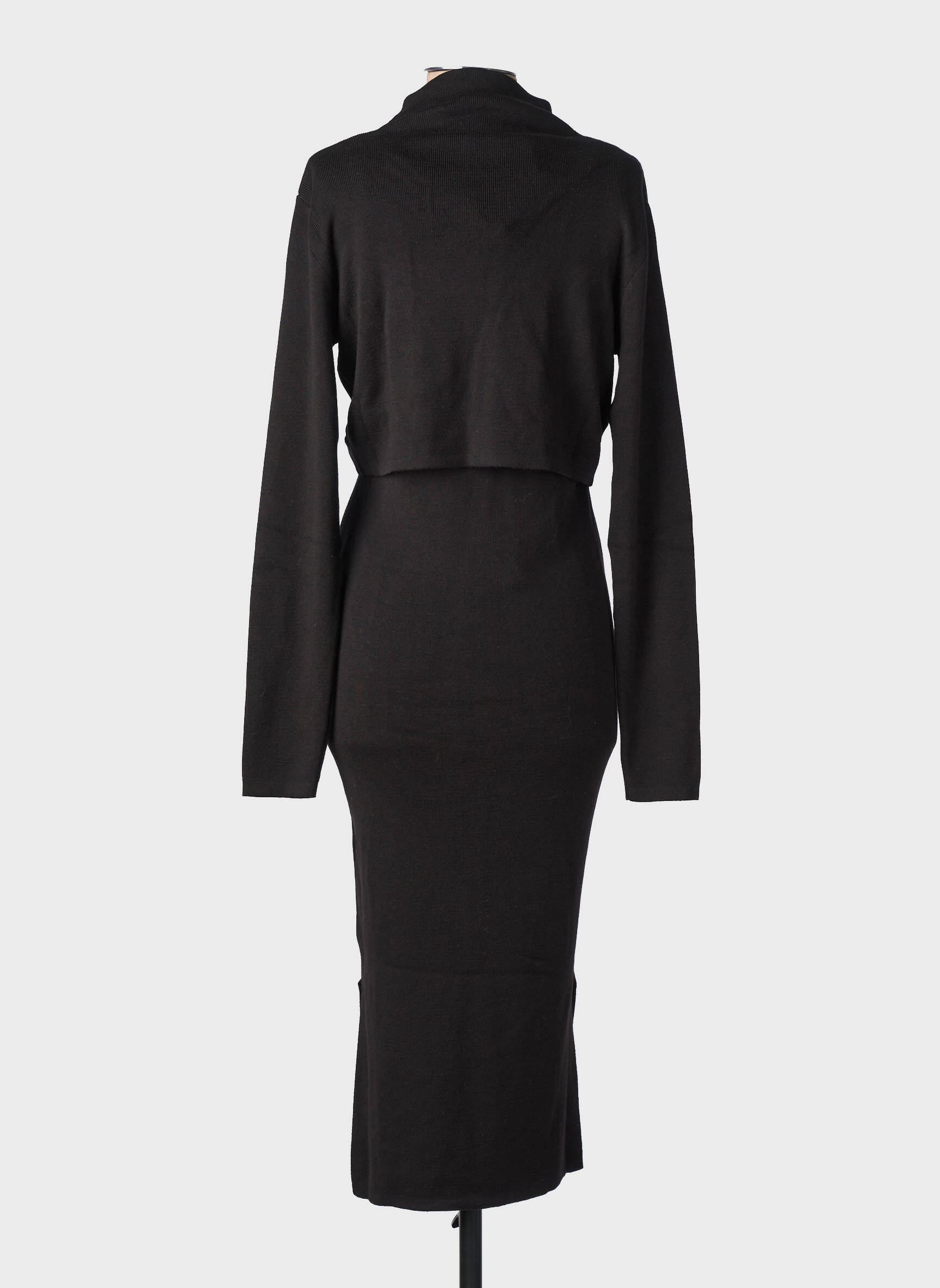 Robe mi-longue noir NOPPIES femme