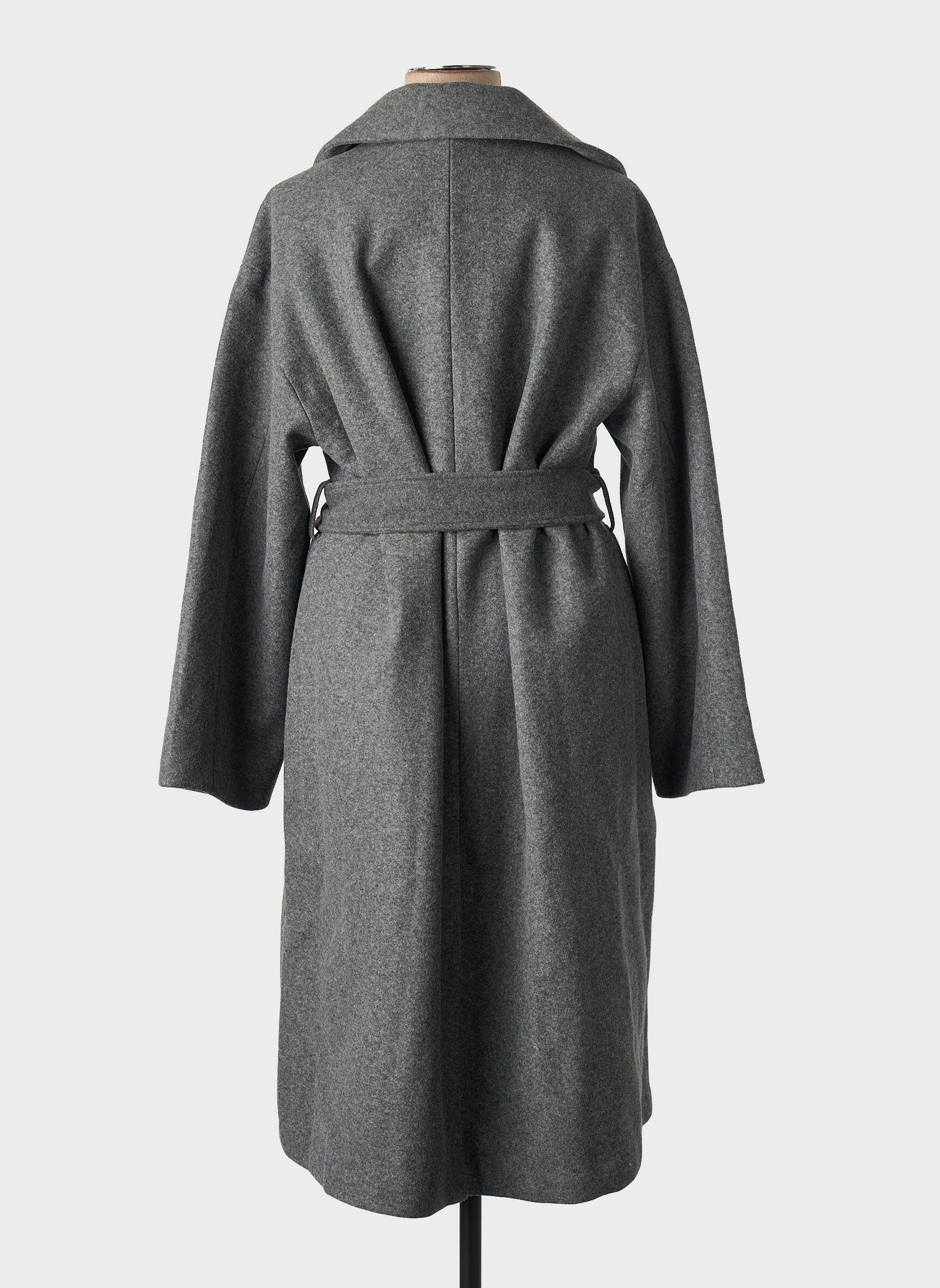 Manteau long gris GINA TRICOT femme