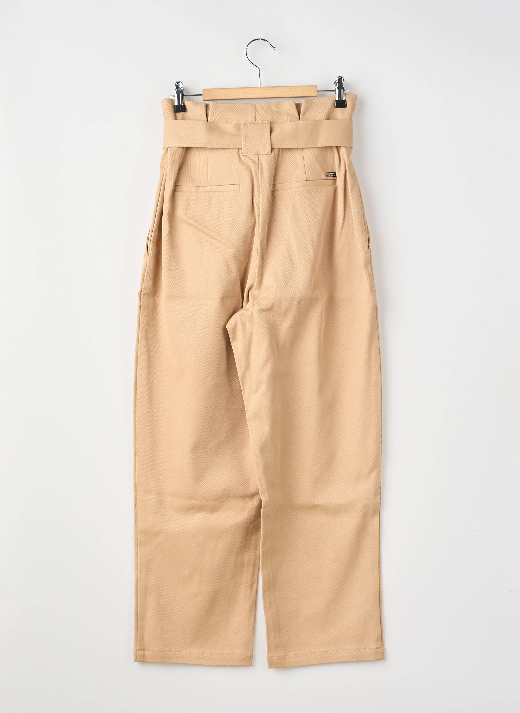 Pantalon droit beige SCOTCH & SODA femme