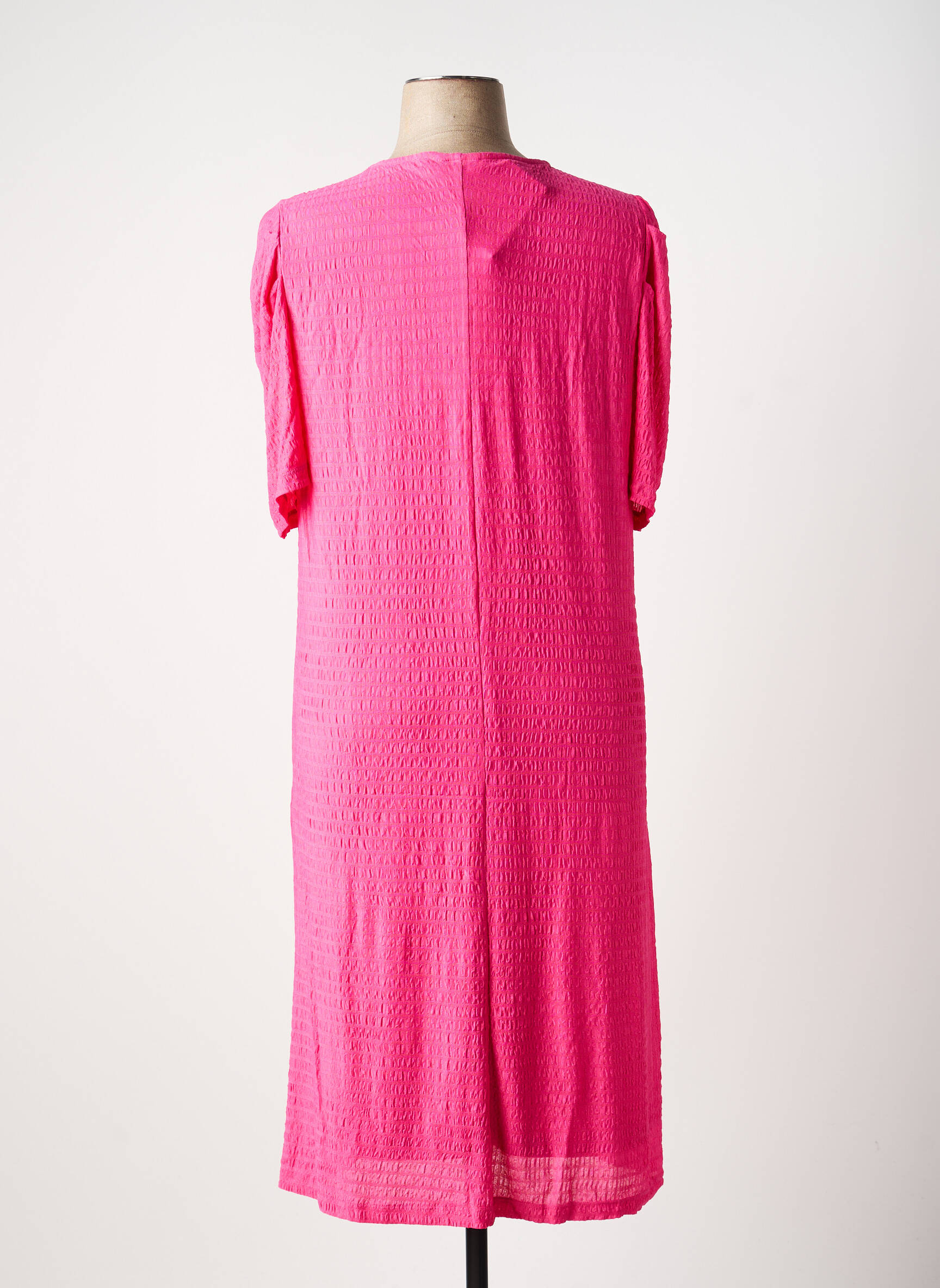 Robe mi-longue rose EVOKED VILA femme