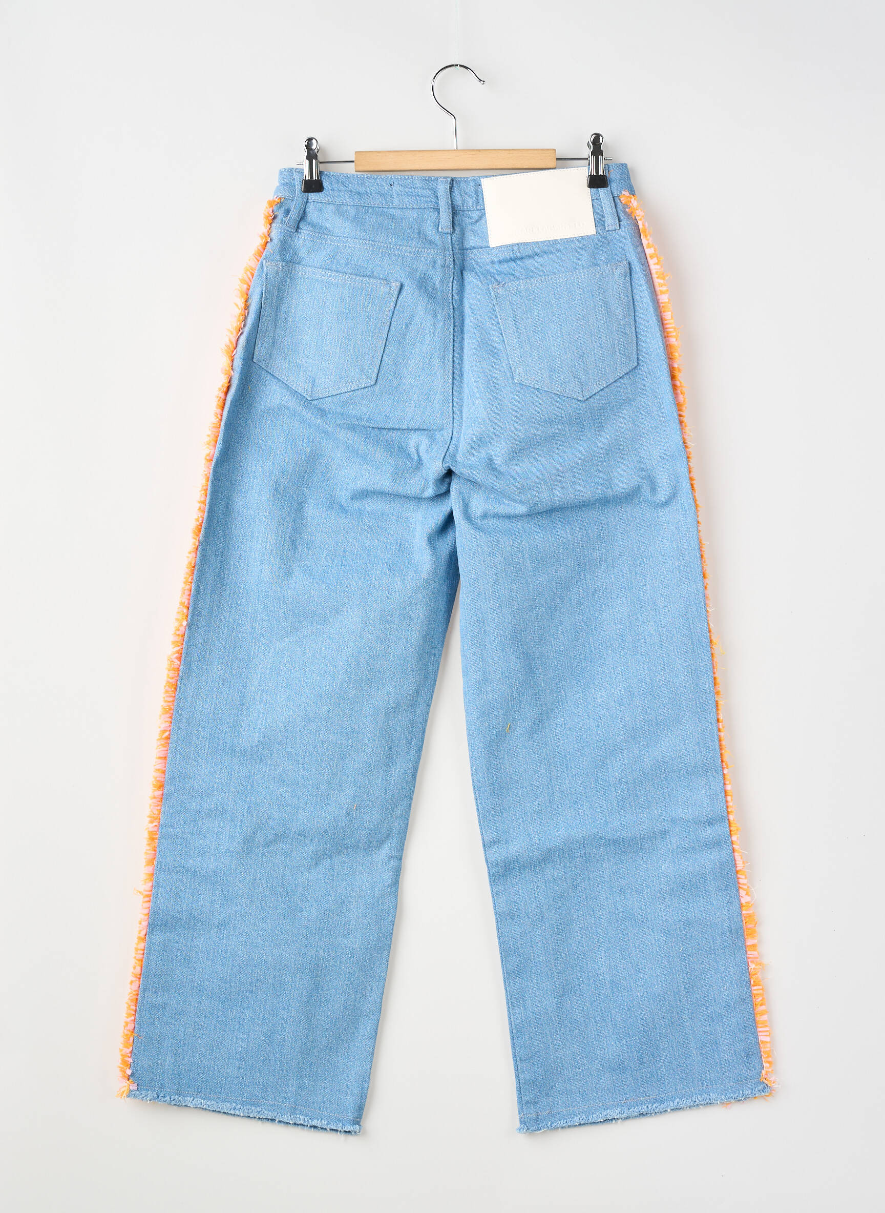 Jeans coupe droite bleu KARL LAGERFELD femme