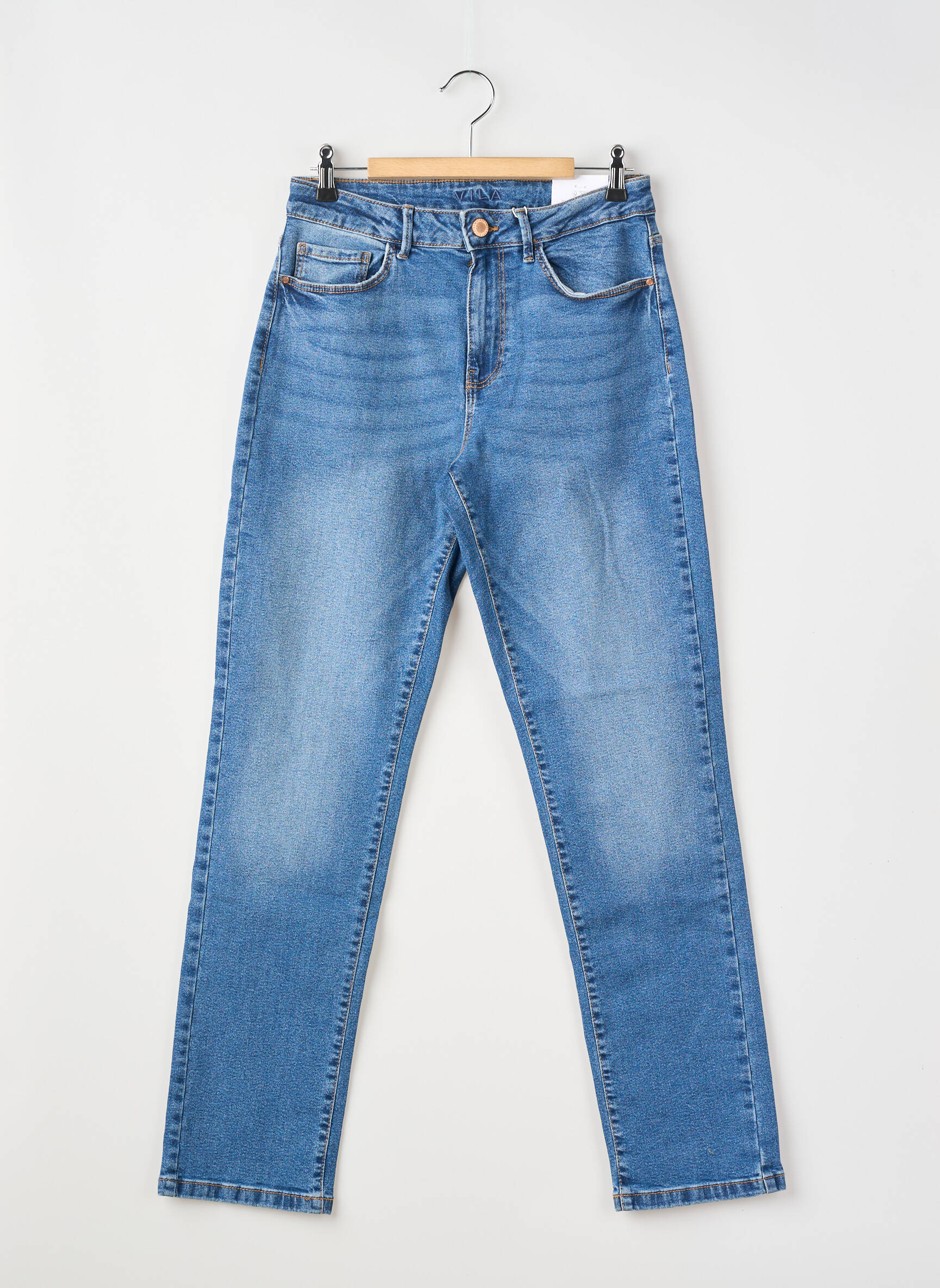 Jeans coupe droite bleu VILA femme