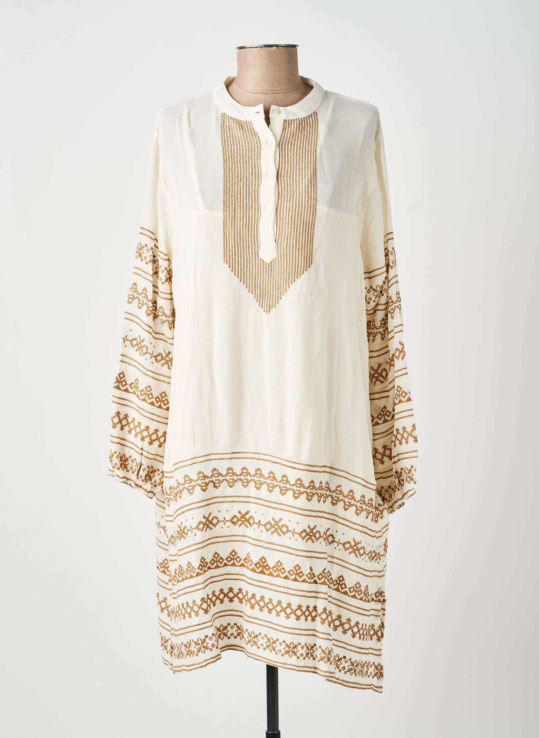 Robe courte blanc MAISON HOTEL femme