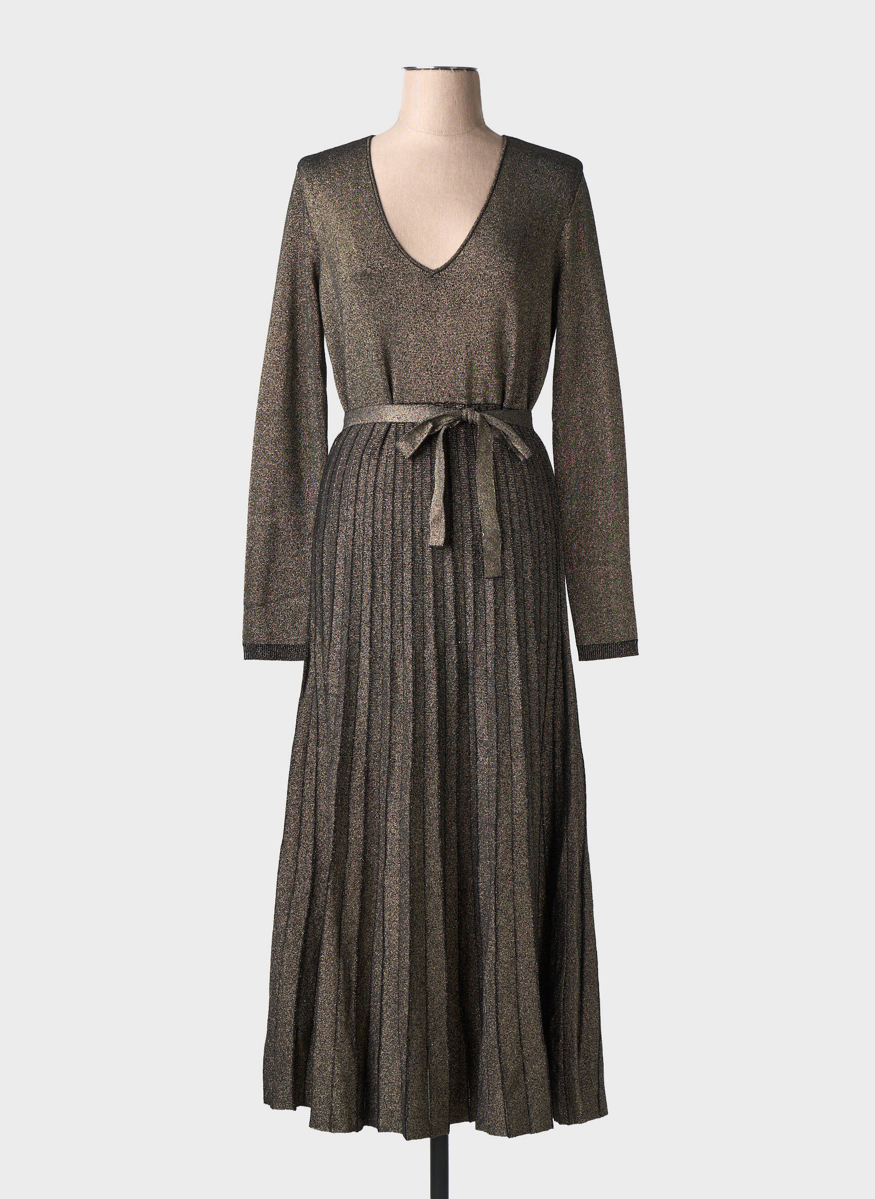 Robe mi-longue noir TWINSET femme
