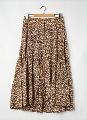 Jupe longue orange SWILDENS femme