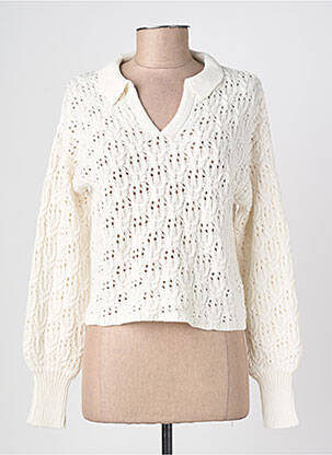 Pull beige OBJECT femme