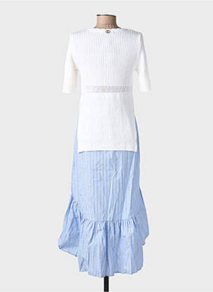 Robe mi-longue blanc TWINSET femme