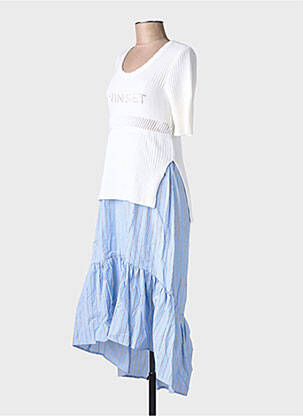 Robe mi-longue blanc TWINSET femme