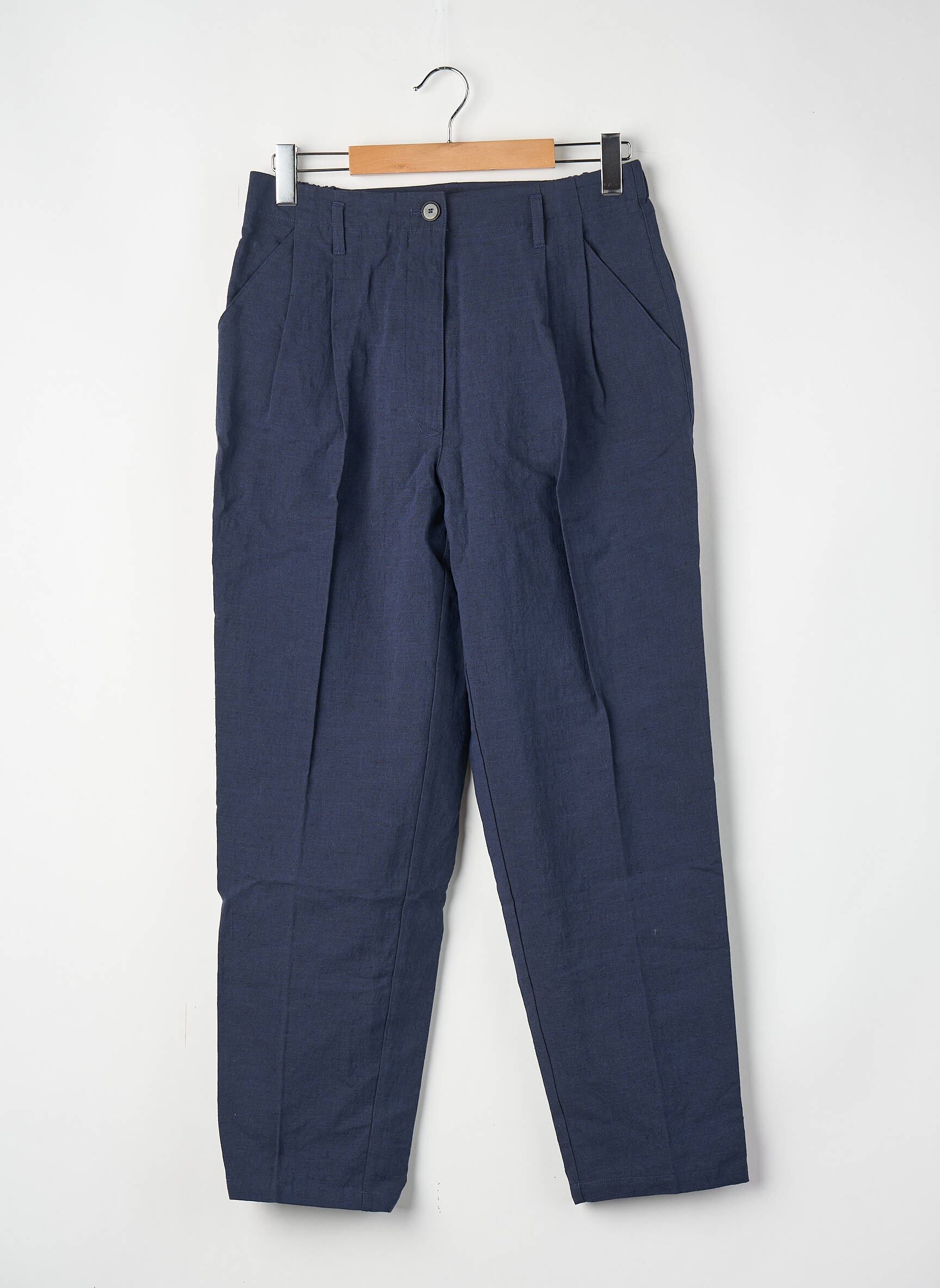Pantalon droit bleu POMANDERE femme