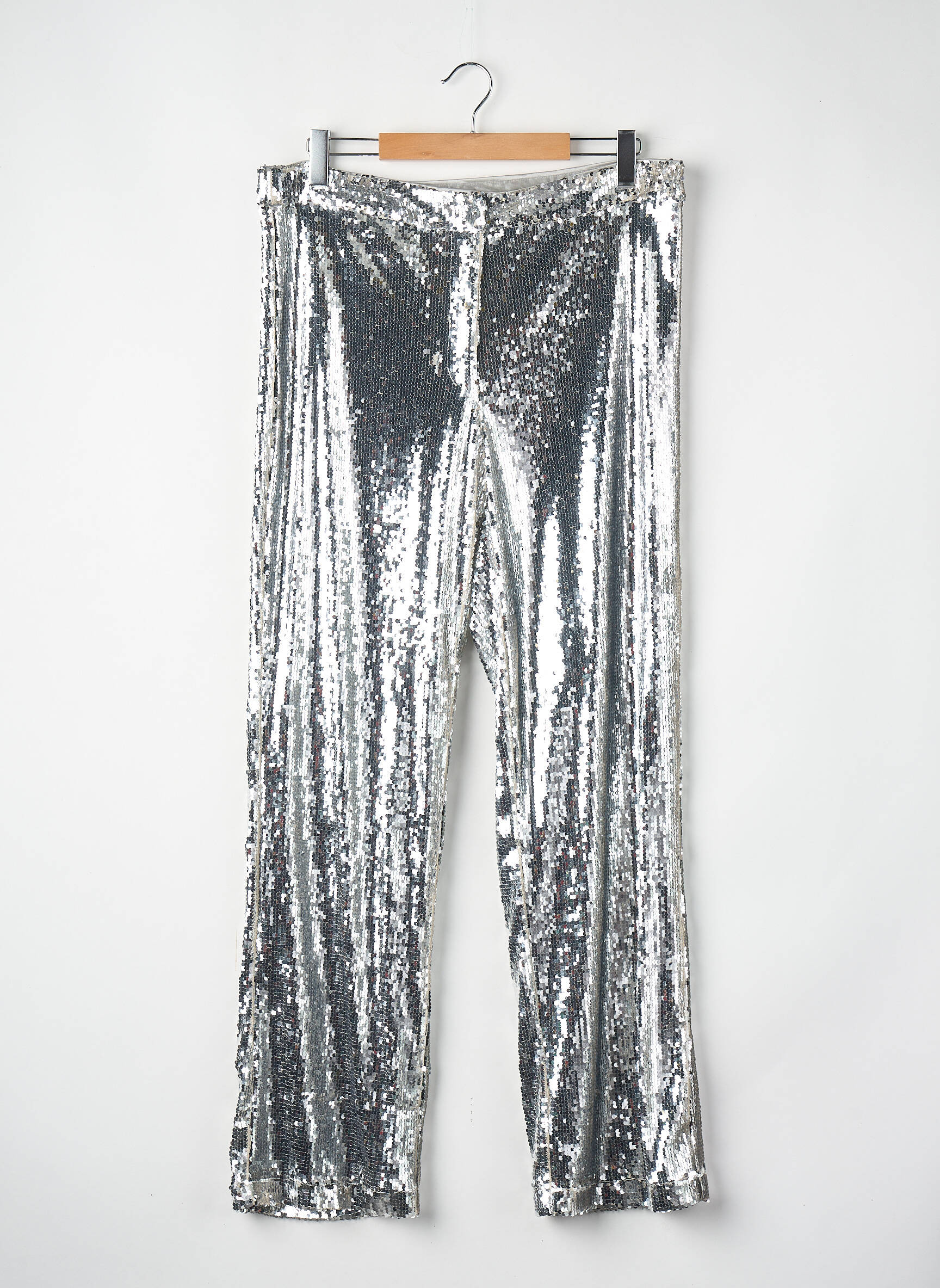 Pantalon droit argent GINA TRICOT femme