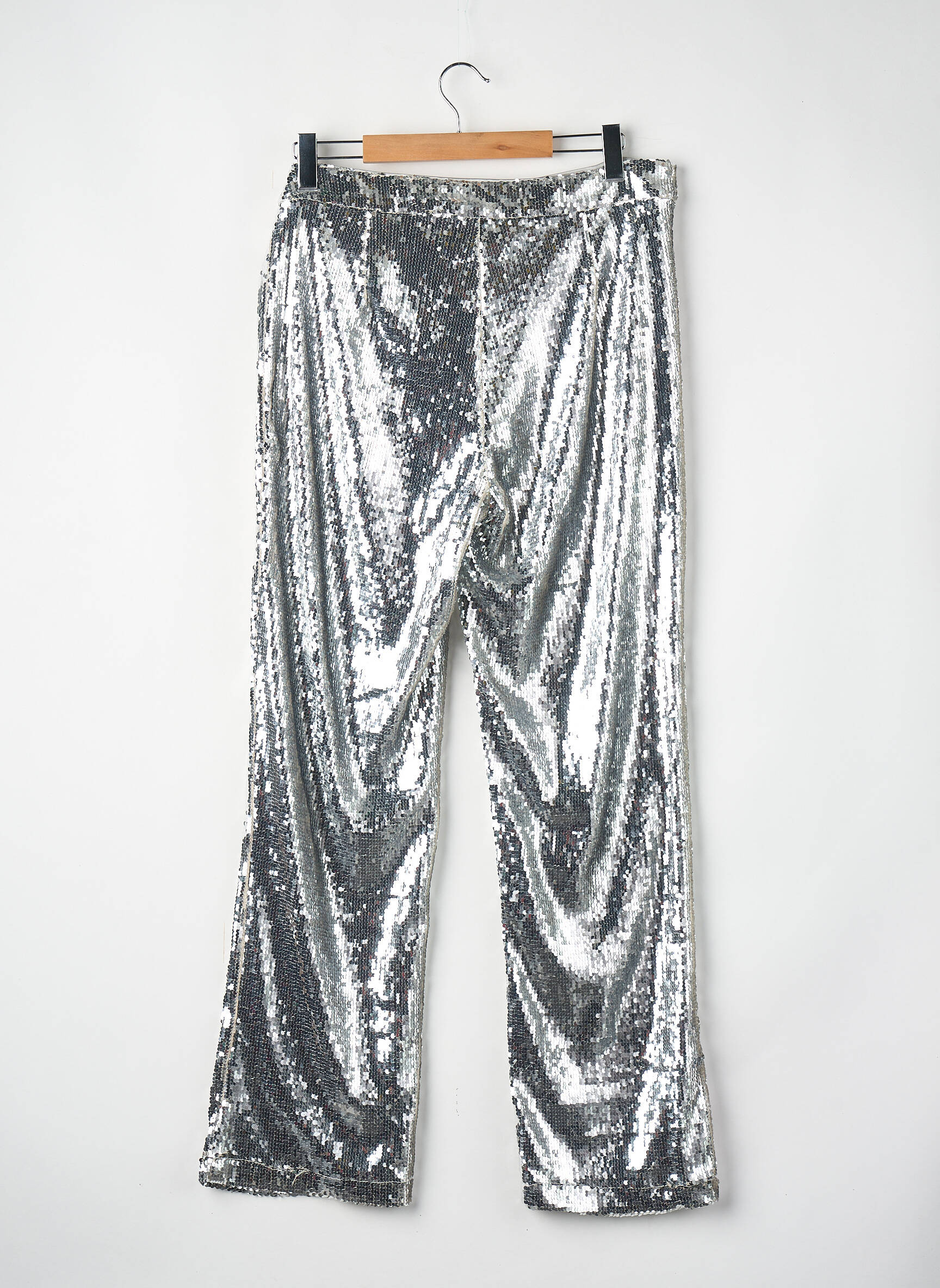Pantalon droit argent GINA TRICOT femme