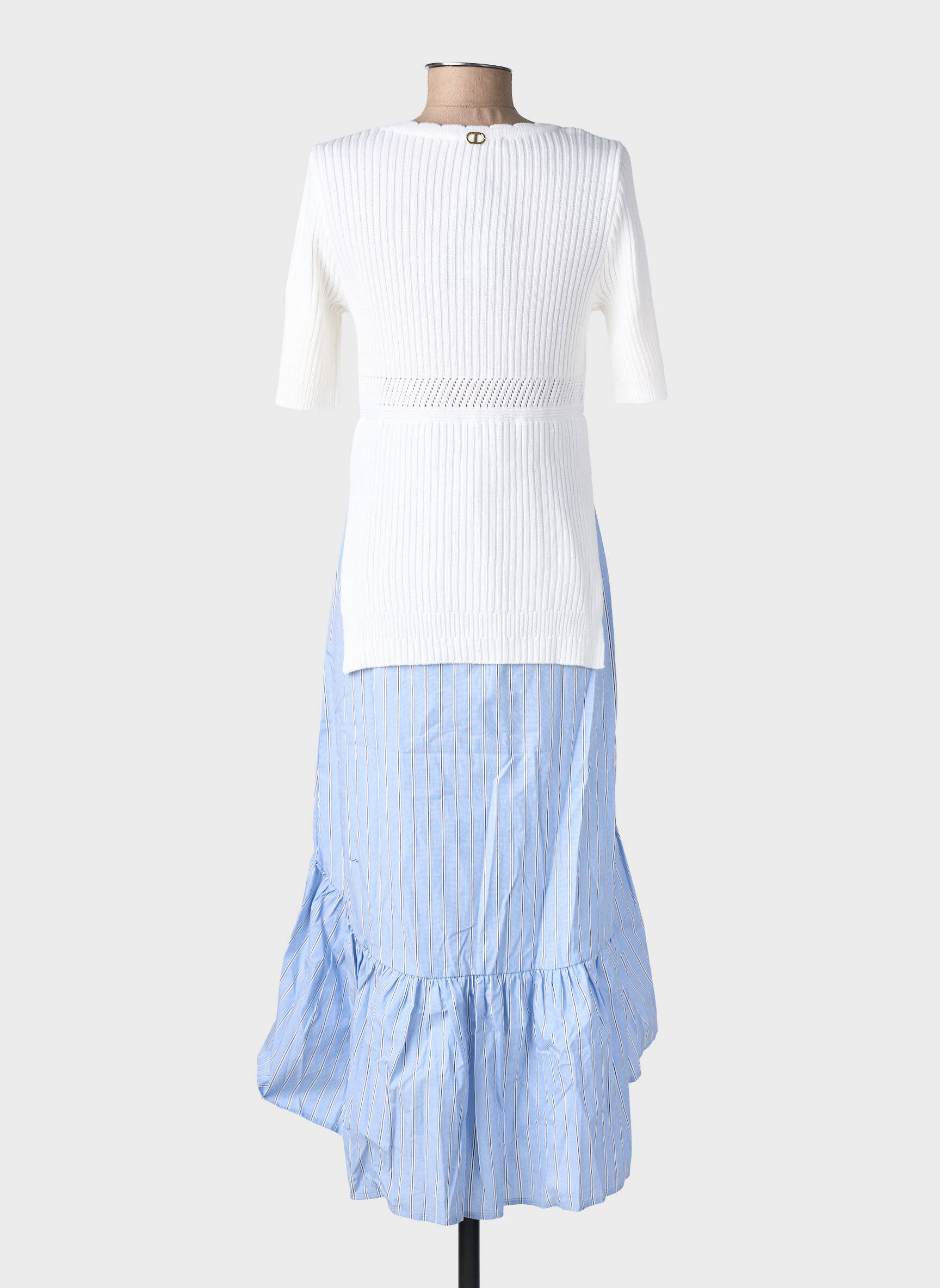 Robe mi-longue blanc TWINSET femme