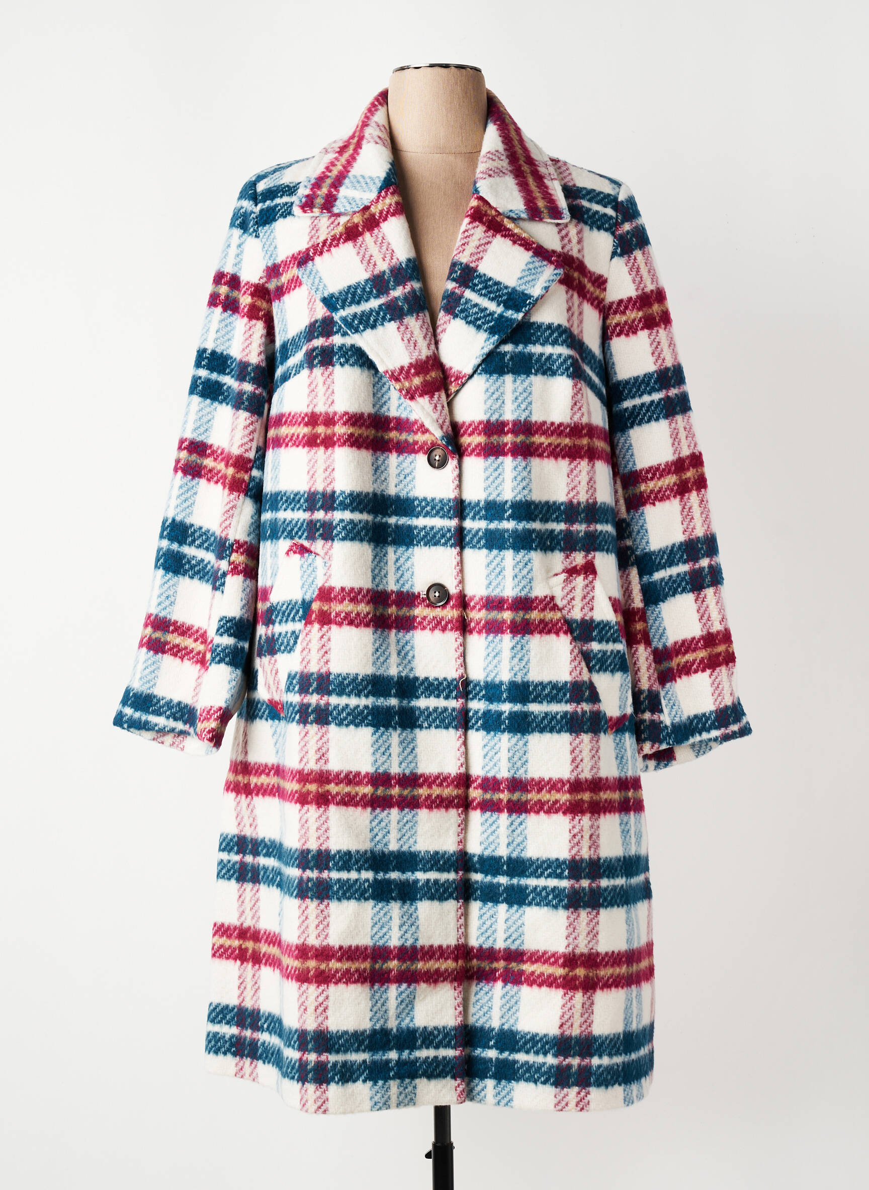 Manteau long blanc EVOKED VILA femme