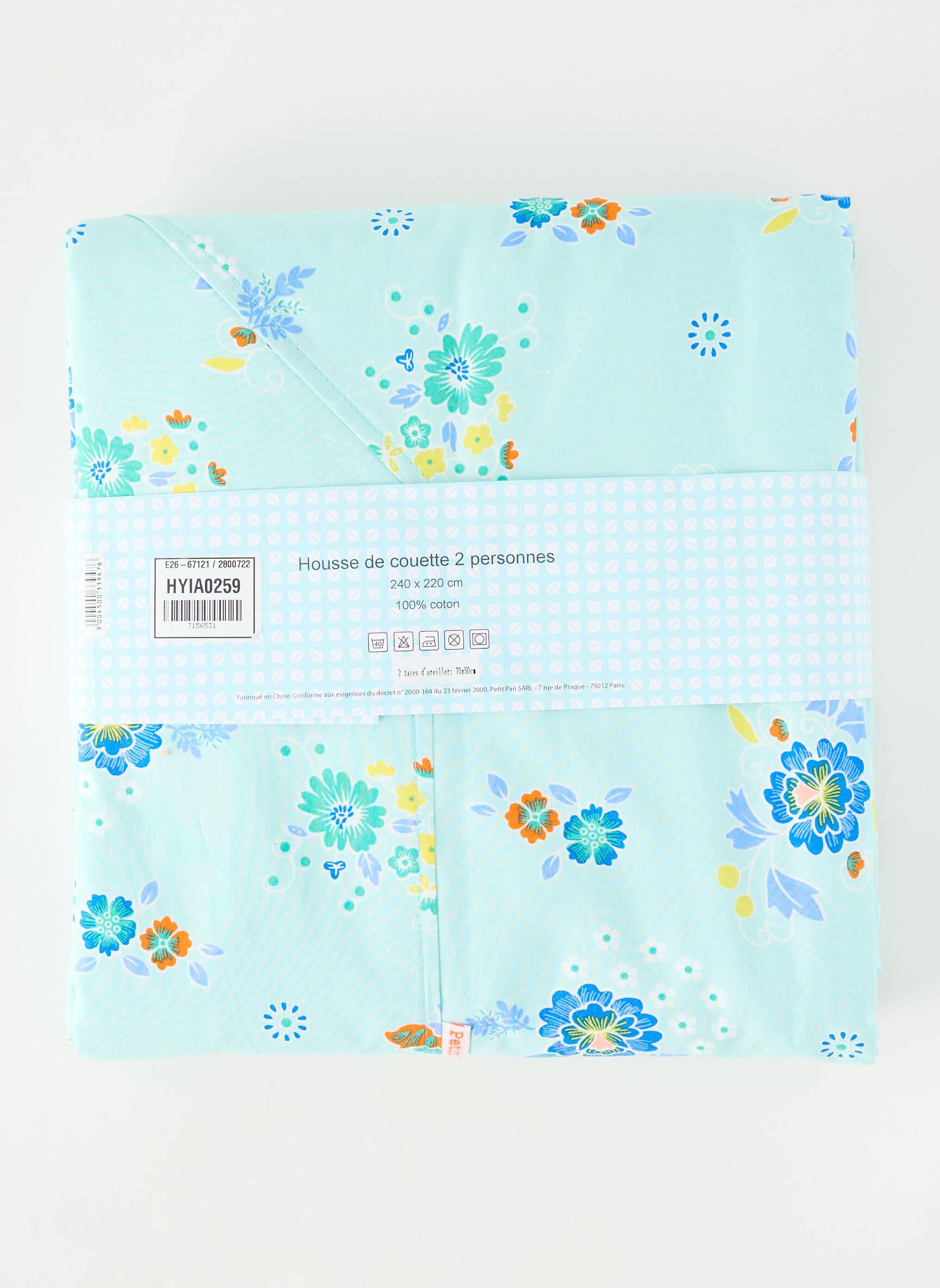 Parure de lit bleu PETIT PAN unisexe
