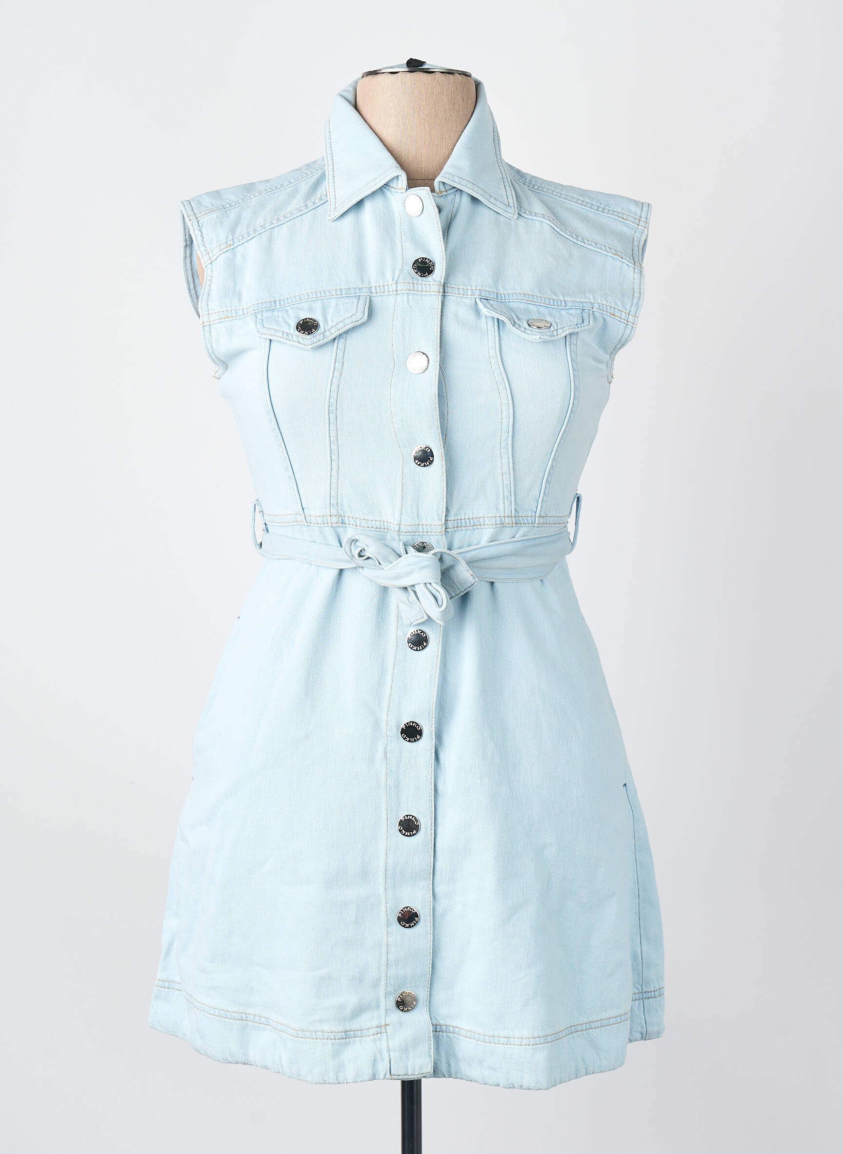 Robe courte bleu PINKO femme