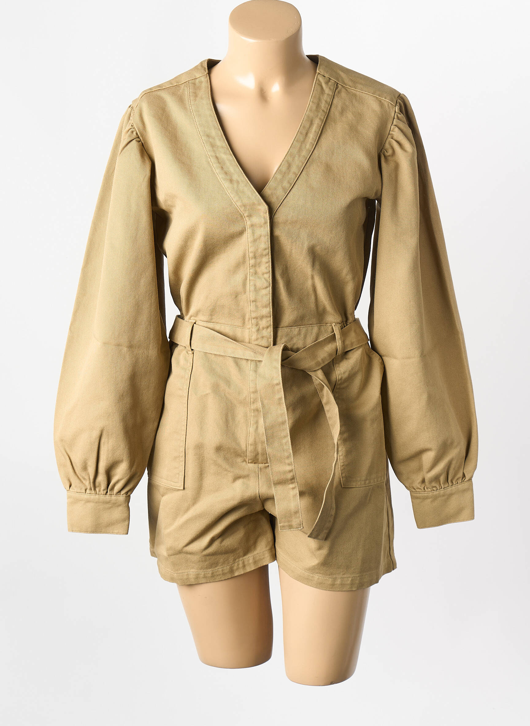 Combishort kaki THE NEW SOCIETY femme
