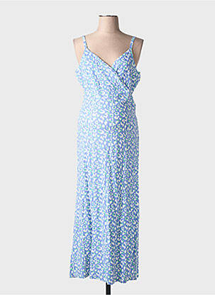 Robe maternité bleu MAMA LICIOUS femme