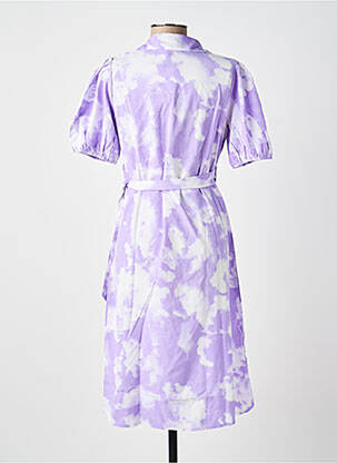 Robe mi-longue violet MAMA LICIOUS femme