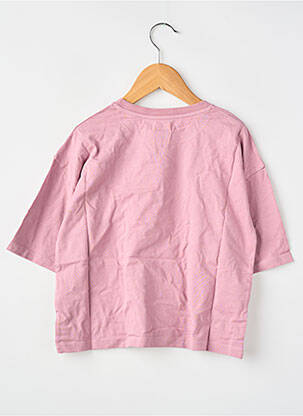 T-shirt rose THE NEW SOCIETY fille