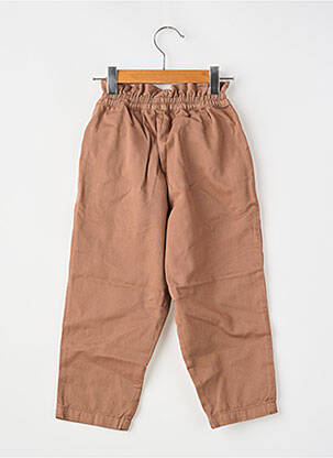 Pantalon droit marron THE NEW SOCIETY fille