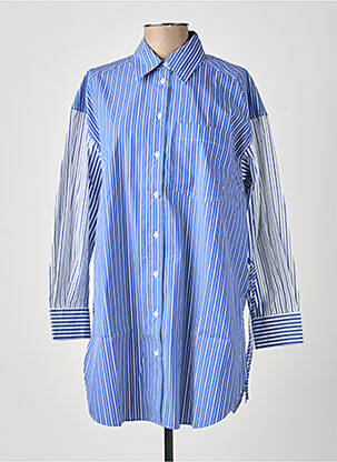 Chemise manches longues bleu SECOND FEMALE femme