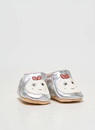 Chaussons/pantoufles argent EASY PEASY fille