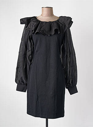 Robe mi-longue noir KARL LAGERFELD femme