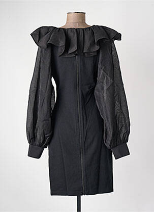 Robe mi-longue noir KARL LAGERFELD femme