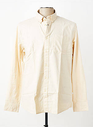 Chemise manches longues beige SELECTED homme