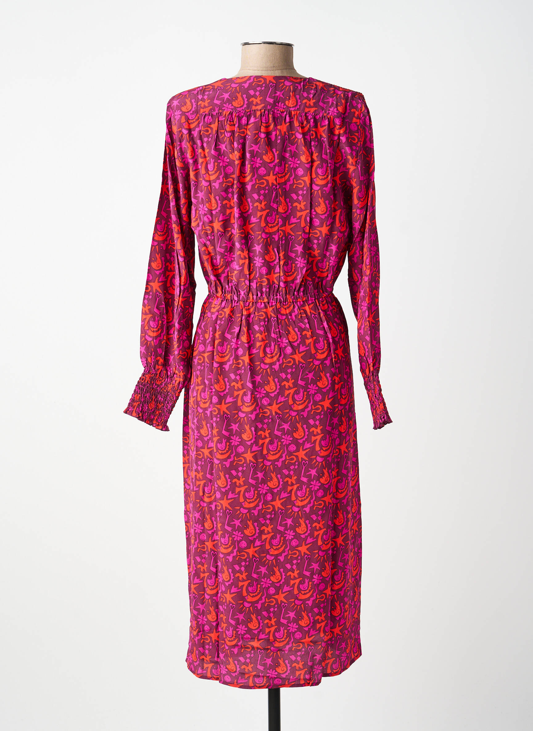 Robe longue rose SOI PARIS femme