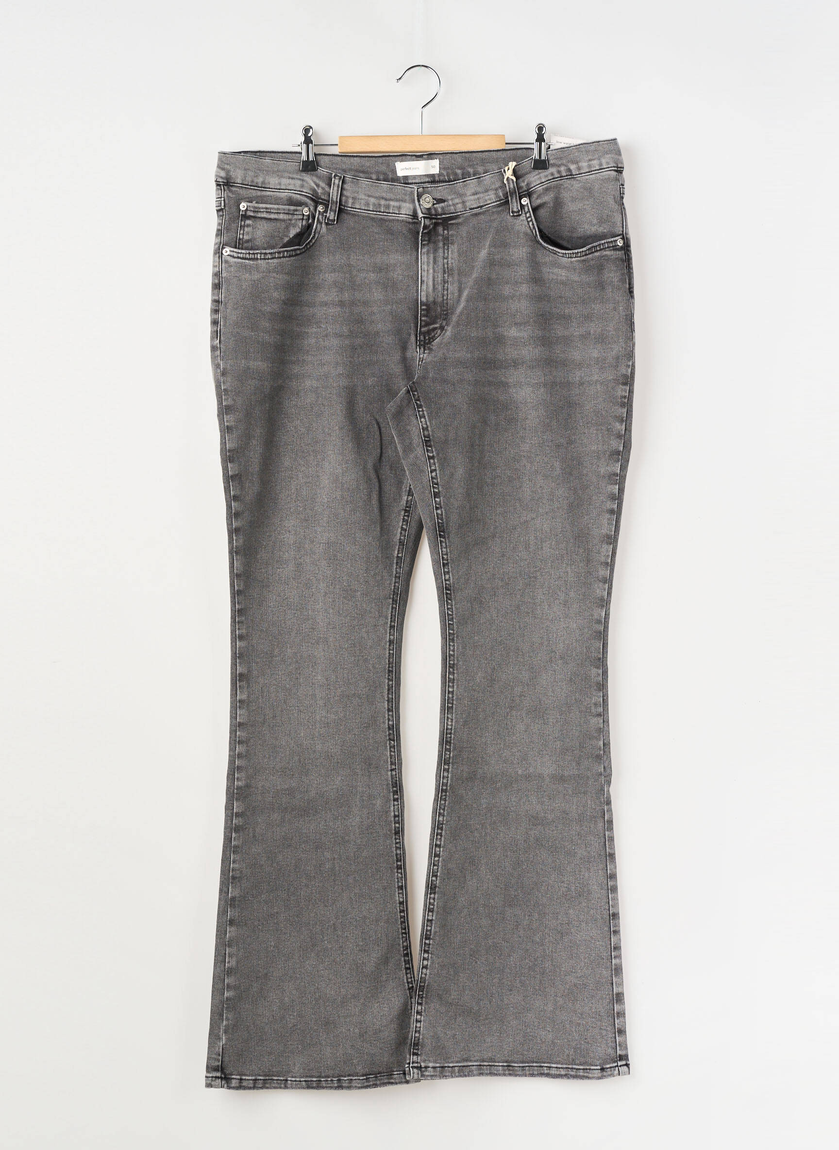 Jeans bootcut gris GINA TRICOT femme