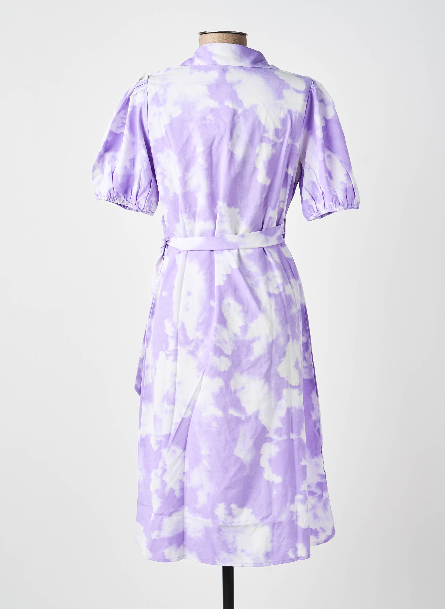 Robe mi-longue violet MAMA LICIOUS femme