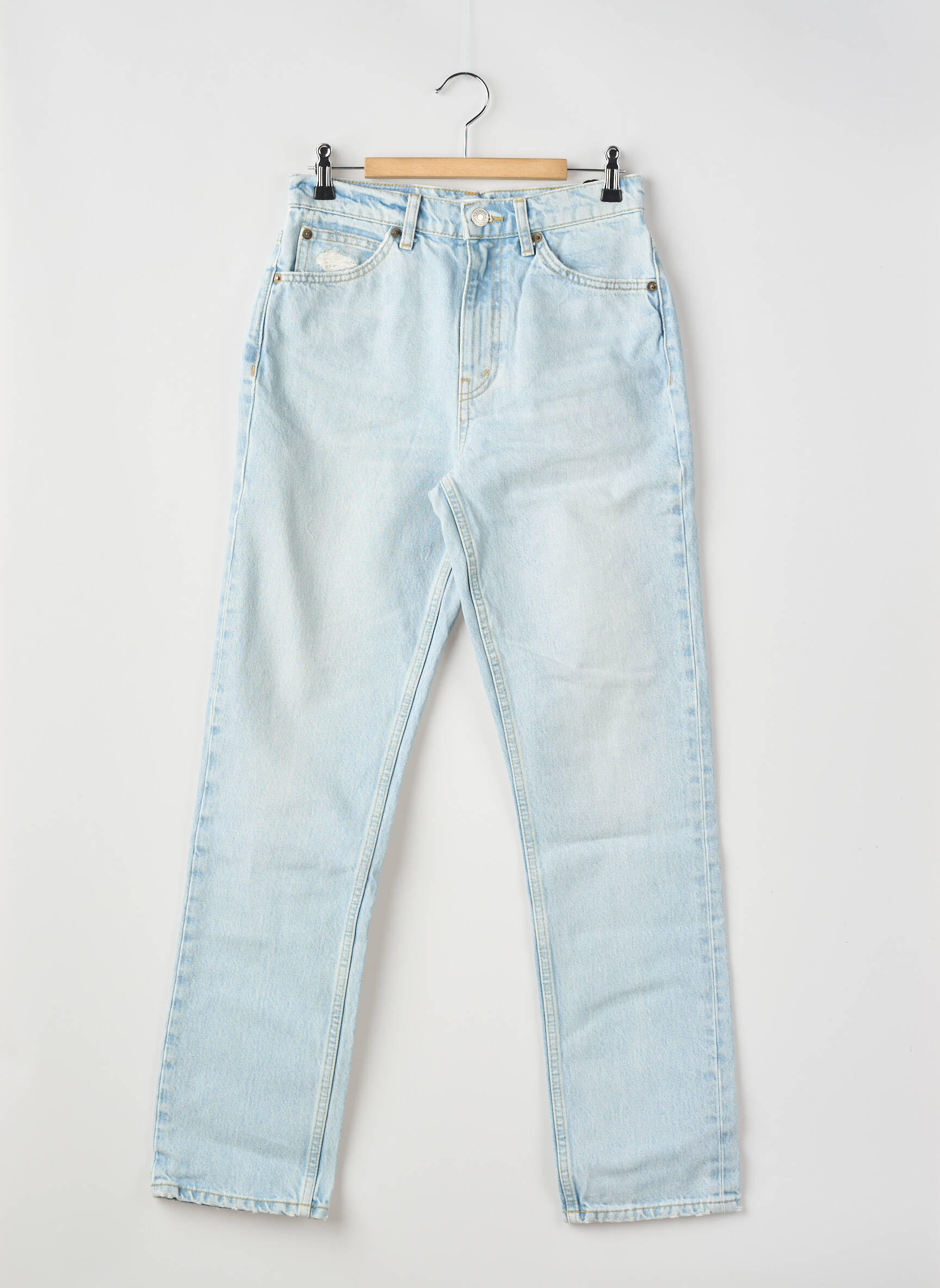 Jeans coupe droite bleu RE/DONE femme