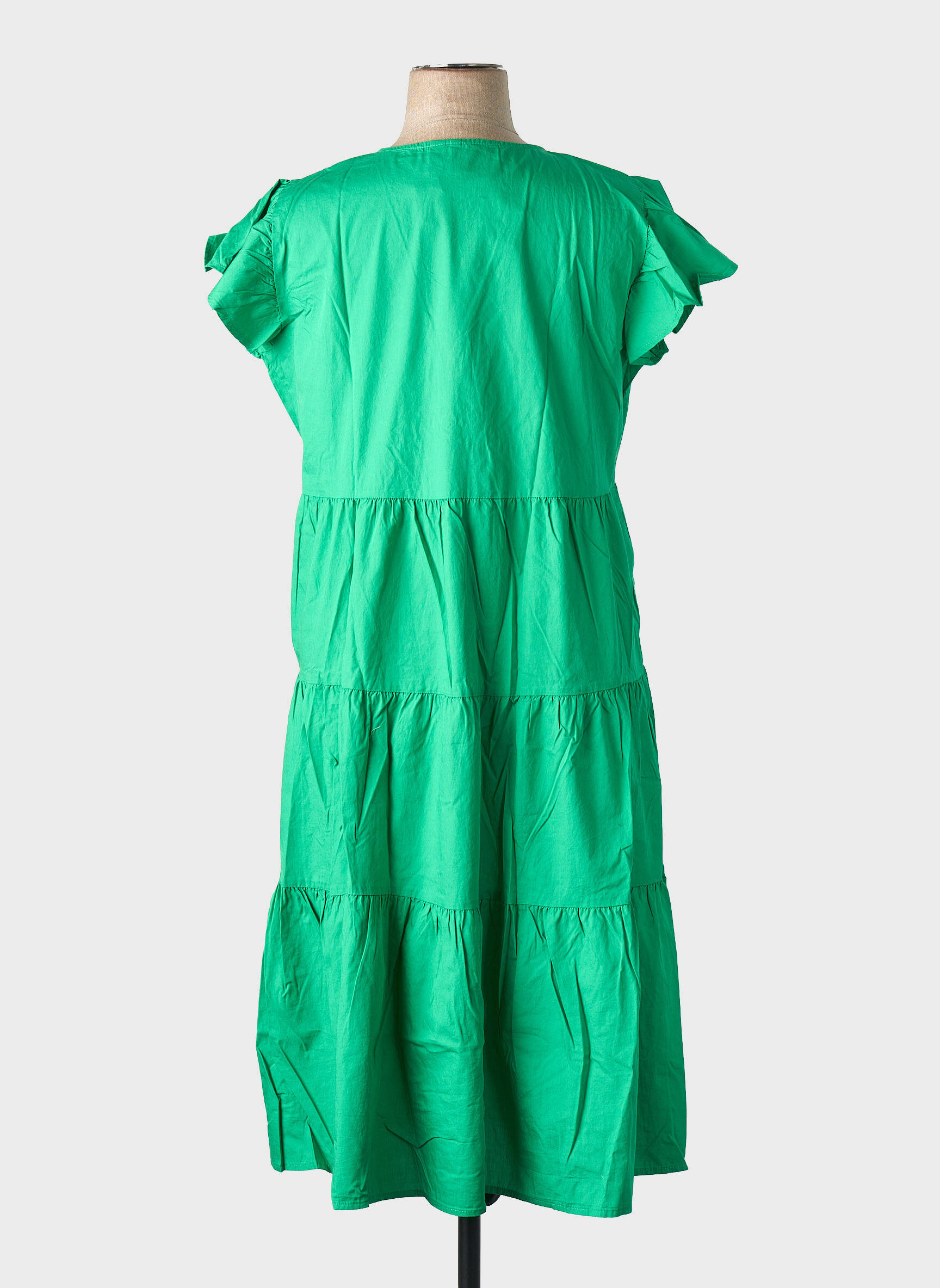 Robe mi-longue vert VERO MODA femme