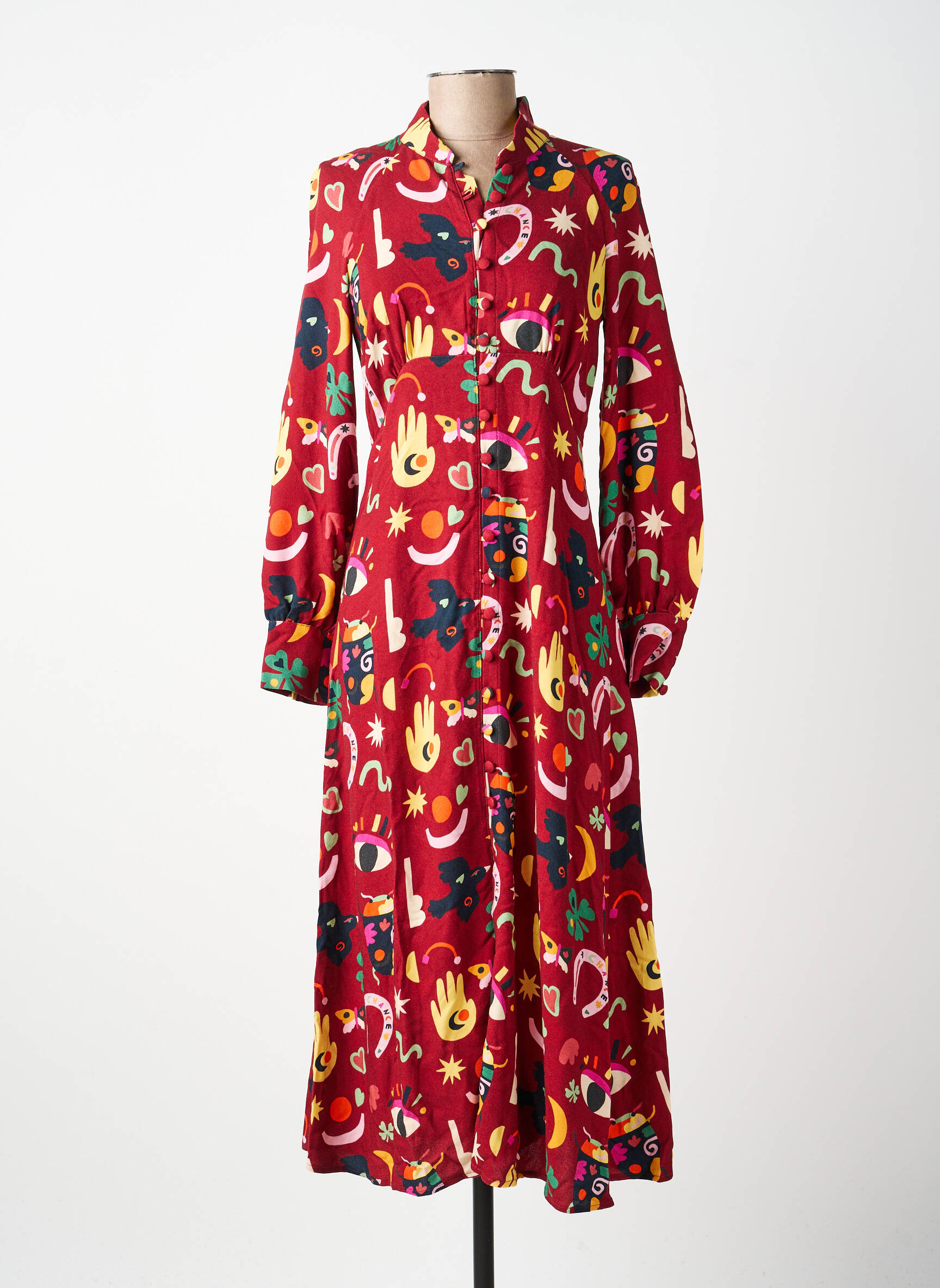 Robe longue rouge SOI PARIS femme