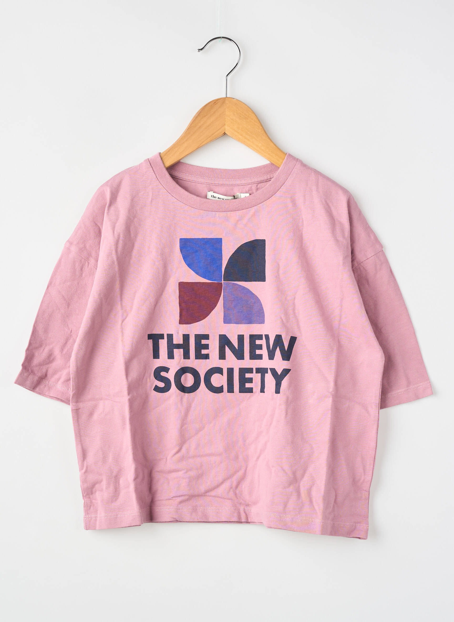 T-shirt rose THE NEW SOCIETY fille
