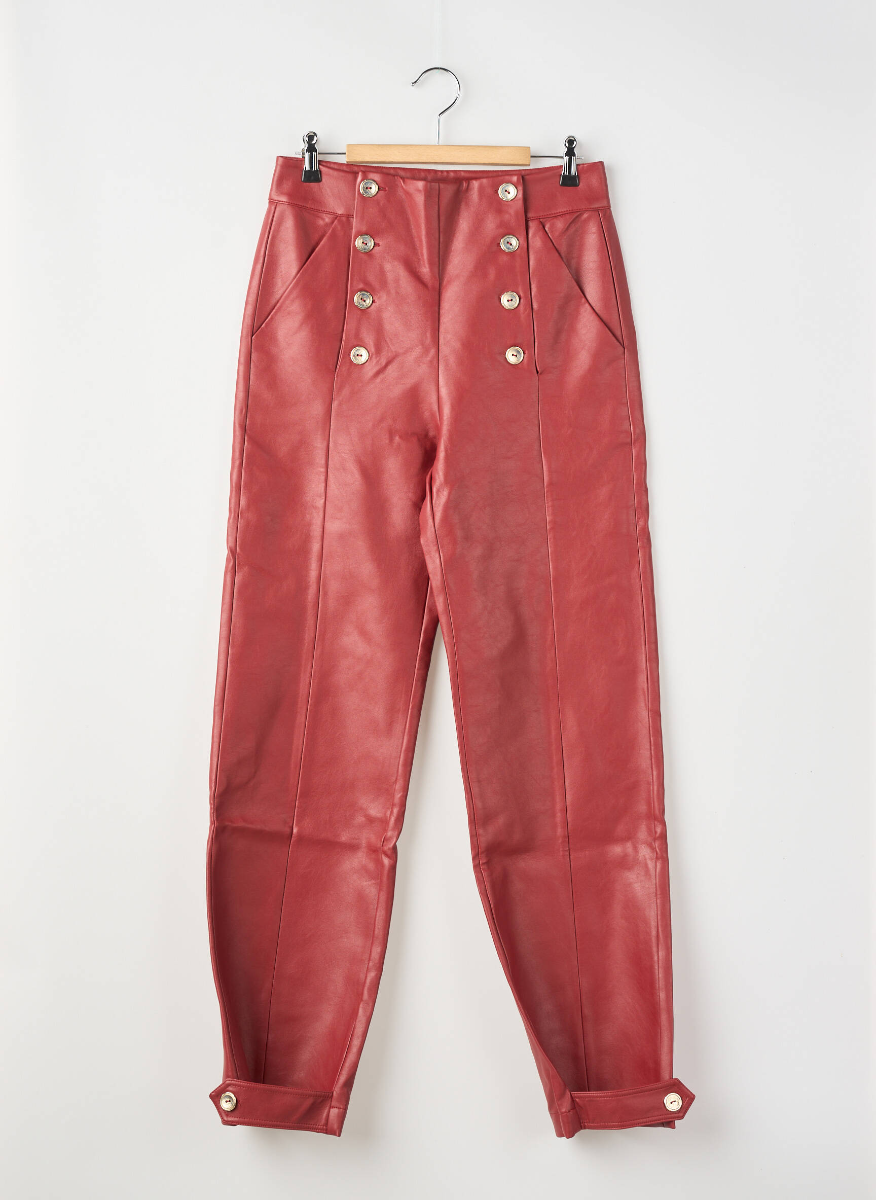 Pantalon large rouge THE LABEL EDITION femme