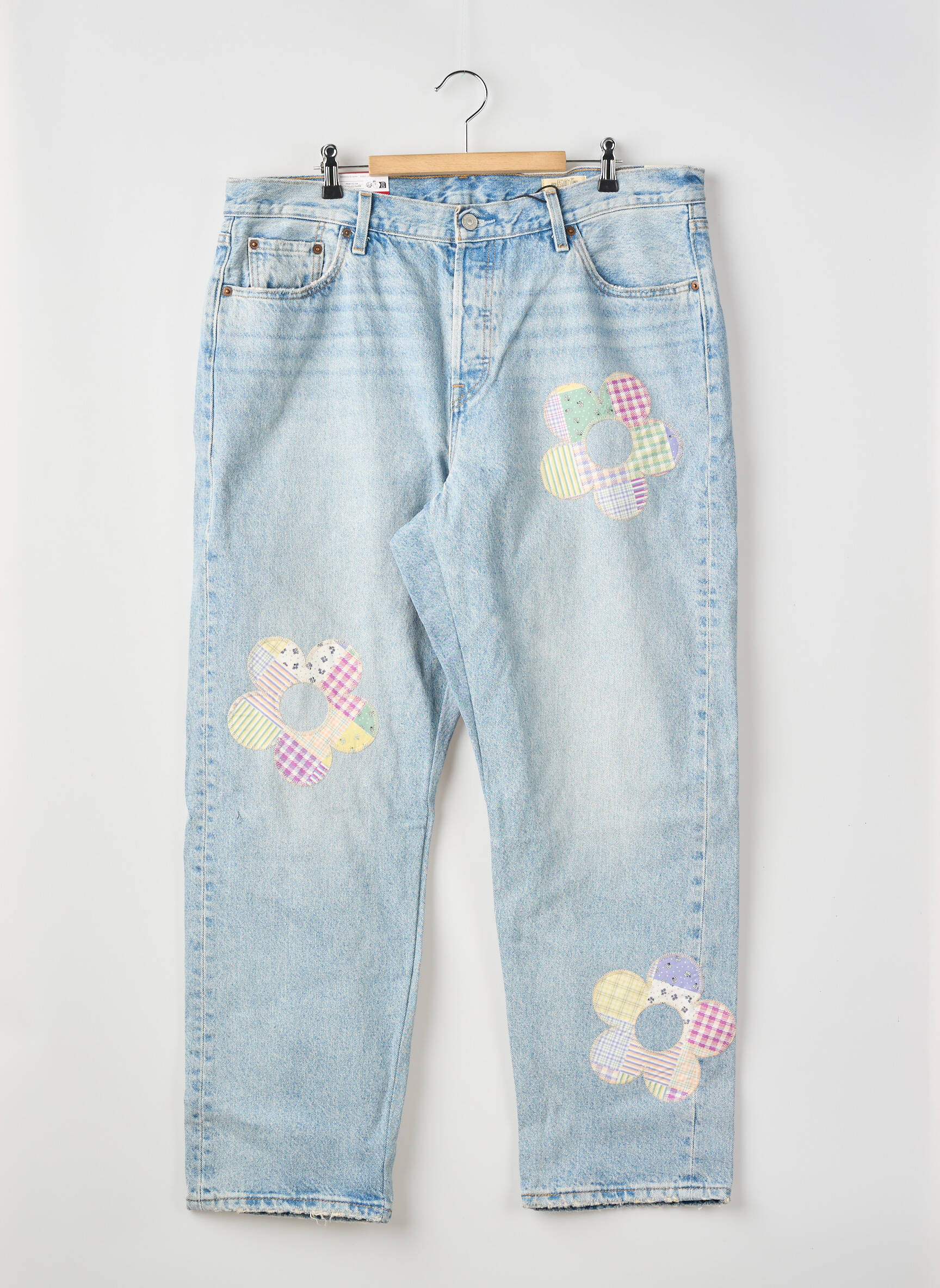 Jeans coupe droite bleu LEVI'S femme